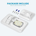 Miniatyrbilde 4 av 4: Ulisem 12 V LED taklampe RV 280 lm, taklampe innvendig belysning for tilhenger, campingvogn med bryter (2-pakning) 1.ca