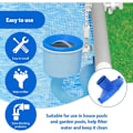Miniatyrbillede 3 af 4: Adapter til poolstøvsuger slæde Skrueforbindelse 80 mm til slange 32 mm Blå kompatibel INTEX 11238/ 11238A adapter..ca