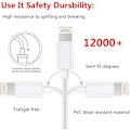 Miniatyrbilde 1 av 4: Lightning USB-kabel 5-pakning for Apple iPhone, iPad