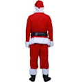 Miniatyrbilde 4 av 5: Julenissekostyme 7 deler Julkomplett kostyme for voksen Cosplay nissekostyme pluss santa xl puls (180-195cm)