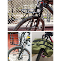 Miniatyrbillede 3 af 5: Cykel front bagagebærer 15KG last cykelstativ Bremseramme Bagagehylde Kan bære bagagebærer/cykelkurv/telt/sovepose