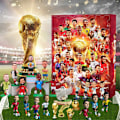 Miniatyrbild 1 av 5: Fotbollsleksak Adventskalender för Barn, Jul-VM Adventskalendrar 2024 Nedräkning 24 Dagar, Överraskningsleksak Blind Box Presenter för Pojkar Flickor