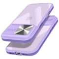 Miniatyrbild 2 av 5: iPhone 16-fodral, Två Material, Glidande Kameraskydd, QI-kompatibelt, Lila