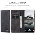Miniatyrbilde 2 av 5: Lærveske Caseme 0013 for Samsung S24 svart svart