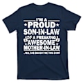 Miniatyrbillede 1 af 5: Jeg er en stolt svigersøn af en utrolig fantastisk svigermor - T-shirt L