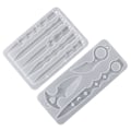 Miniatyrbilde 1 av 5: Sverdformet Silikonform 2 stk. Resin Smykkeformer DIY Epoksy Resin Form for