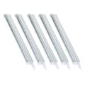 5-pack LED-växtlampor, 5W T5-rör LED för växter, hög effekt, integrerad armatur, utdragbar 24 tum