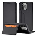 Miniatyrbillede 1 af 5: iPhone 13 Pro Pung Etui Magnetisk Stand - Sort 100