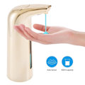 Miniatyrbillede 2 af 5: Automatisk sæbedispenser berøringsfri guld 400ml lys mahogni