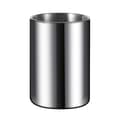 Askebæger Rund Vindtæt Rustfrit Stål Røgfri Cigar Askebæger Terrasse Indendørs Sølv 1 stk Silver 1pc
