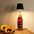 Miniatyrbild 4 av 4: Trådlös LED-flasklampa för vin (Svart) Svart Svart Parent