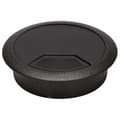 2 st 50 mm Diameter Skrivbordskabelgenomföringar Hålskydd Svart