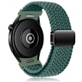 Miniatyrbillede 1 af 5: Flettet bånd til Samsung Galaxy Watch 6 4 classic/5 Pro 45mm 47mm 43mm 44mm 40mm Ingen mellemrum magnetisk armbånd Galaxy watch 6 remme Regnskov Grøn Rainforest Green watch 6 40mm 44mm