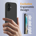 Miniatyrbillede 4 af 4: Etui til iPhone 16 med 2 stk hærdet glas - Blødt silikone Anti-Scratch-beskyttelse - Sort 16