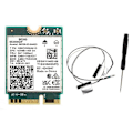Miniatyrbillede 1 af 5: CASA WIFI 7 BE200 BE200NGW WiFi Kort+2 stk. Antenne BT 5.4 802.11AX Tri-Band M.2 NGFF Trådløst Netværks Ada