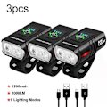 Miniatyrbilde 1 av 5: CASA Sykkel LED Lys 1000Lumen Frontlys Sykkel MTB Sykkellys Oppladbar Lampe Lanterna Bicicleta Sykkellykt Bak 3pcs Lamp