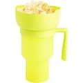 Snackskopp, högkvalitativ stadionmugg, 2-i-1-mugg för snacks och drycker, återanvändbar skål