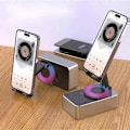 Miniatyrbilde 4 av 4: CASA Sammenleggbar Audio Strøm Telefonholder m/ Bluetooth Høyttaler Grey
