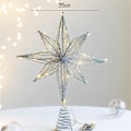 Miniatyrbilde 3 av 5: CASA Juletrepynt Stjerne LED Lampe Hjem Juledekorasjoner til Trepynt Åtte-Spiss