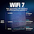 Miniatyrbillede 4 af 5: CASA WiFi 7 BE200 Pro Pcie Trådløst Netværkskort + 10DB Antenne BT5.4 Tri Band 2.4G/5G/6GHz BE200 WiFi