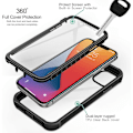Pikkukuva 2 / 3: Kattava näytönsuoja Läpinäkyvä suojakuori iPhone 11 Pro Maxille Iskunkestävä puhelinkuori_ca