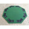 Miniatyrbillede 2 af 4: Foldbart pokerbord 8 spillere rektangulært 4-sidet grønt Green Green