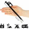 Miniatyrbilde 2 av 4: 12x teltplugger i stål - lange og robuste plugger for camping og utendørs bruk - ideell for normal og hard grunn - 20 cm-DPZO.ca