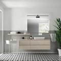Miniatyrbillede 2 af 5: LED Spejllampe Badeværelse IP44 16W 1170lm Garderobelampe Moderne Væglampe Indendørs 4000K Lys, Sort