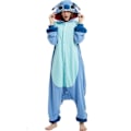 Pikkukuva 1 / 5: Stitch-Pyjama Anime-Sarjakuva Sovupuku Jumpsuit_y o Sininen M Blue M