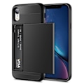 Pikkukuva 1 / 4: iPhone XR - Puhelinkuori piilotetulla korttitaskulla / Korttikotelo Musta h