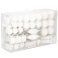 Miniatyrbilde 3 av 4: SPRINGOS® 72 stk. Juletrekuler Tredekorasjon, Pynt, Kongler, Godteri, Gaver, Stjerner, Tre - Hvit Hvit
