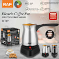 Miniatyrbillede 2 af 5: RAF Europæisk standard grænseoverskridende tyrkisk kaffekande med håndtag i rustfrit stål, elektrisk kaffebrygger, kedel 500 ml R127（ca）