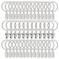40 st Gardinringar med Clips, Draperiklämmor med Ringar, Draperiringar 3,2 cm Innerdiameter