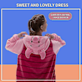 Miniatyrbilde 2 av 3: nug Fit Unisex Voksen Onesie Pyjamas, Flanell Cosplay Dyr One Piece Halloween Kostyme Overklær Hjemmeklær Q 85cm Piglet S（ca） Piglet S