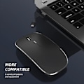 Miniatyrbillede 4 af 5: Trådløs mus, genopladelig, bærbar, lydløs trådløs mus, USB og Type-C, dobbelt tilstand, trådløs mus, 3 justerbare DPI til bærbar computer, Mac, PC