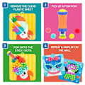 Miniatyrbillede 4 af 5: Flickpresenter Pom Pom Hobbysæt, Pom Pom Kunstsæt & Hobby, DIY Skolekunstprojekt Hobby Legetøj Fødselsdagsgave[D] Default