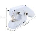 Miniatyrbillede 5 af 5: Bærbar håndsymaskine med dobbelttrådslås, 24 cm (9,4 tommer) - (JS)