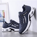 Miniatyrbillede 1 af 4: Læder Sneakers til Mænd Skridsikker Slidstærk Casual Trendig Løbesko Hele Matchen Blå 43