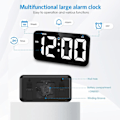 Miniatyrbild 2 av 5: Digital Väggklocka Stor Skärm 11'' Stor Digital Klocka med Automatisk Dimning 12/24H Tyst Väggklocka för Vardagsrumsdekor