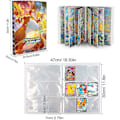Miniatyrbillede 5 af 5: Fickor 432 Kort Anime Album Bog Pikachu Favorit Spillekort Mappe Ringbind (JS)