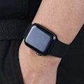 Miniatyrbillede 3 af 4: Apple Watch 38/40/41 1/2/3/4/5/6/7/8/SE Sort Silikon Urrem Sort