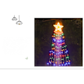 Miniatyrbilde 4 av 5: Utendørs julelys, 350 LED-lamper Vattenfall Juletrelys 8 Lysmoduser Fe-lys med fjernkontroll for hagefest Bryllupsdekor