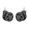 Durable Replacement Wheels Universal Silent Wheels Versatile Wheels 1 Pair For Luggage Smooth Rolling & Easy To Install Black