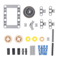 Miniatyrbillede 2 af 5: 29-dele Technic Differential Gearbox Sæt Kompatibelt med Tsma29