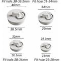 Miniatyrbillede 2 af 4: 6 stk. hvide gummipropper type A + hvide gummipropper type B + hvide gummipropper type C + hvide gummipropper type D + hvide gummipropper type E + hvide gummipl...
