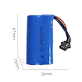 Miniatyrbillede 4 af 5: 7.4V 1200mAh lithium batteri erstatningsbatteri til fjernstyret bil