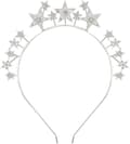 Stjernehårbånd, Bling Glitrende Rhinestone Julehårbånd Stjernehårbånd Krone Stjernerhinestone Hårbånd