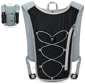 Hydreringsløbevest, åndbar polyester, refleksstriber, telefonholder, til løb, cykling og maraton, sort