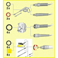 Miniatyrbillede 4 af 5: 20 stk. Karcher K2 K3 K4 K5 K6 K7 Tætningsskive O-ring O-ring 2.64