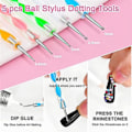 Miniatyrbilde 3 av 5: 4000 Rhinestones 2st 25ml Lim for Rhinestones, 1 Vaxpenn for Kunst
